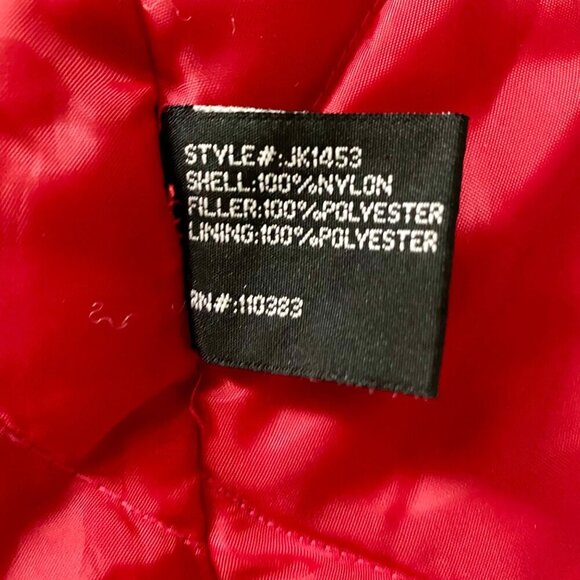 Yoki Black Nylon Jacket Polyester Filling Zipper Pocket Details Woman's Medium - Picture 9 of 12